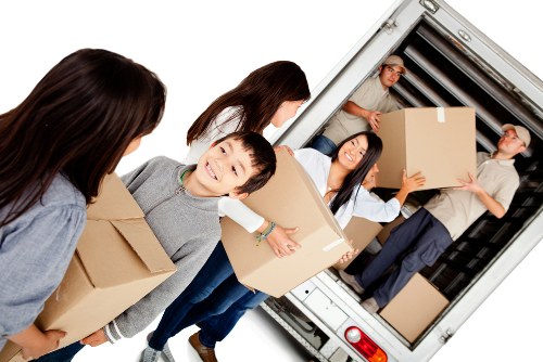 Removal truck hire service in a Crofton Park residential street