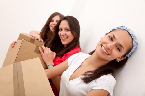 Manual handling and lifting safety during a house move with a man and van
